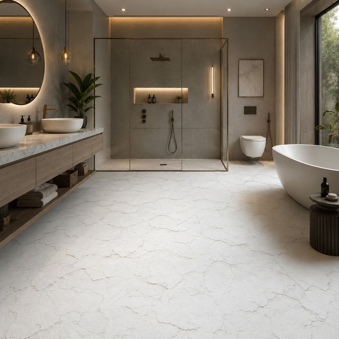 AL 11132 Plain and texture Bathroom Tiles - My Home Studio